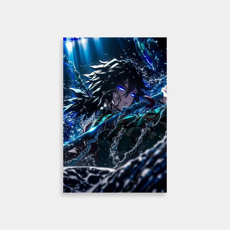 Giyu Tomioka in Water - Demon Slayer Wall Art