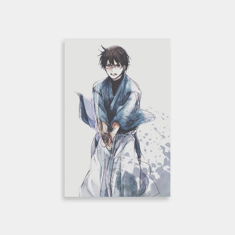 Shinpachi Shimura Gintama Poster - Kimono Art Print
