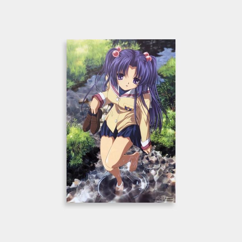 Tomoya Okazaki Clannad Running Water Scene Poster