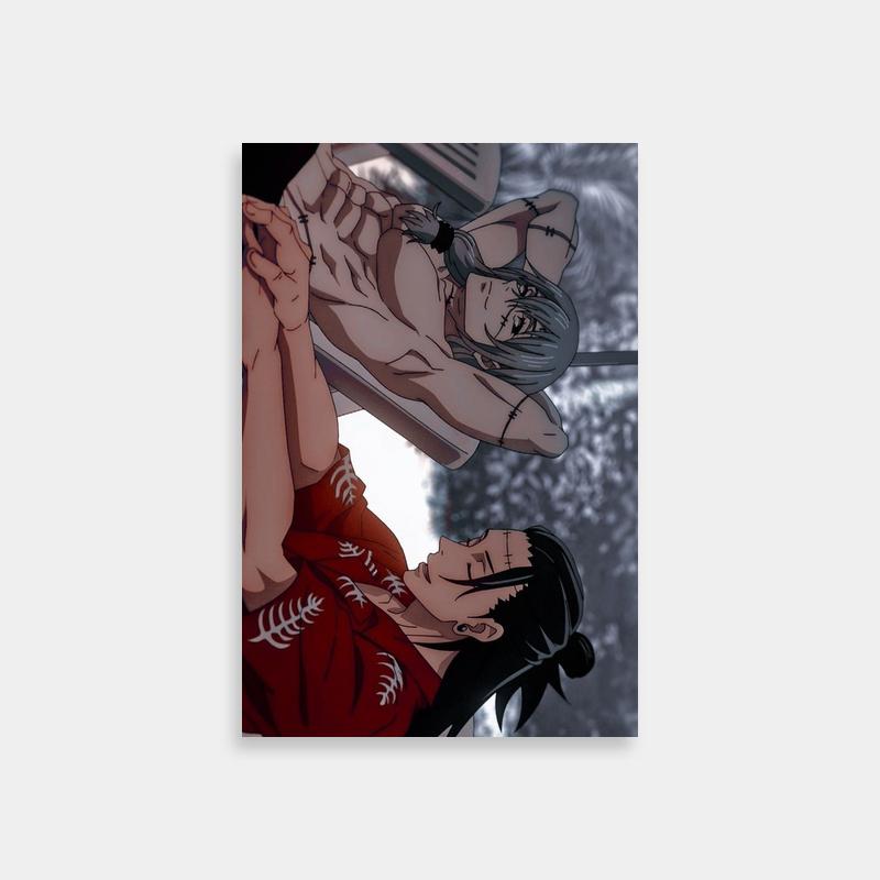 Mahito Jujutsu Kaisen Duo Poster - Two Characters Lying Down Together
