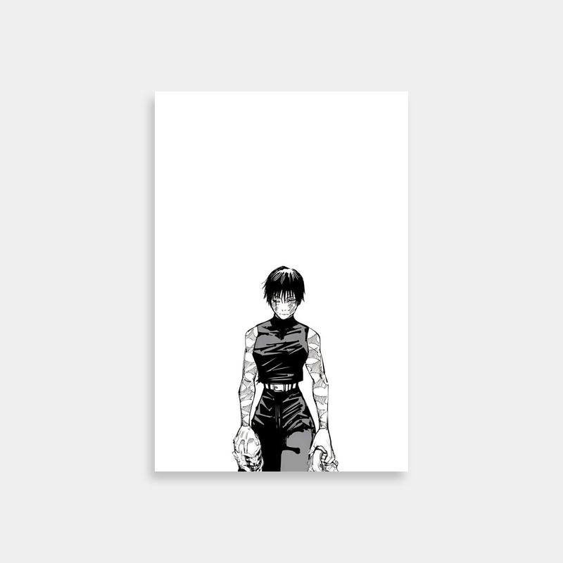 Maki Zenin Street Style Poster - Jujutsu Kaisen Character Art