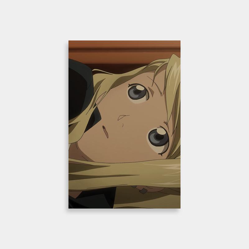 Winry Rockbell Fullmetal Alchemist Anime Poster - Blonde Hair & Big Eyes