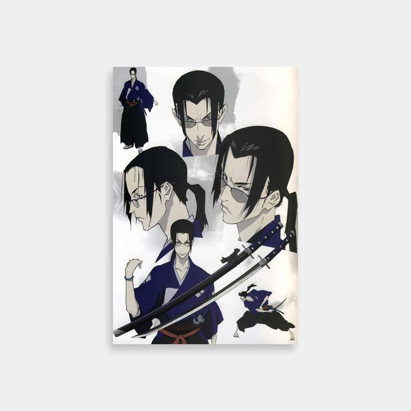 Samurai Champloo Jin Poster - Anime Swordsman Wall Art