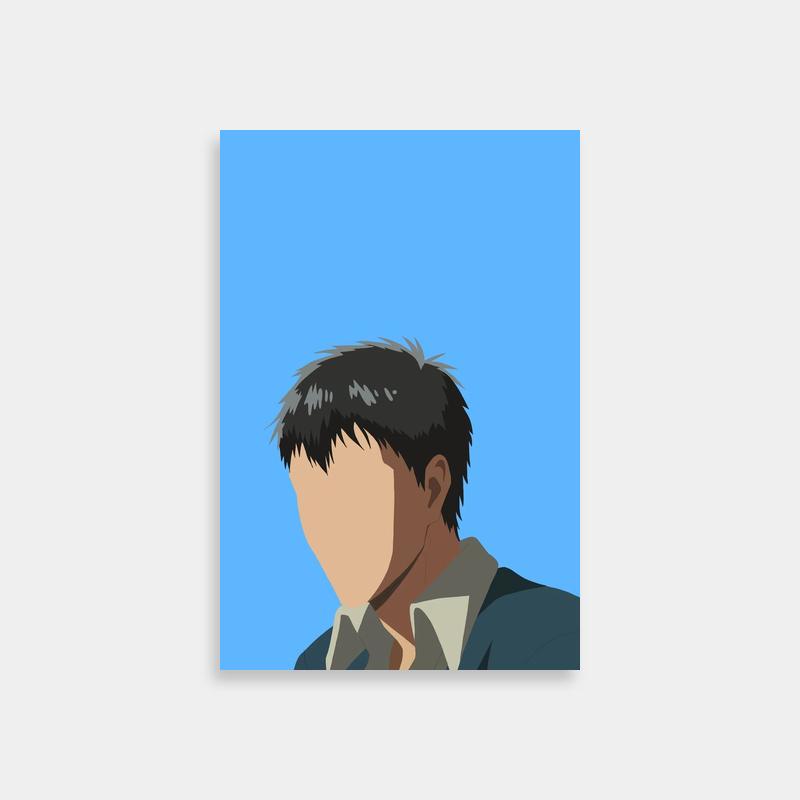 Bertholdt Hoover Attack on Titan Poster - Black Hair & Formal Attire