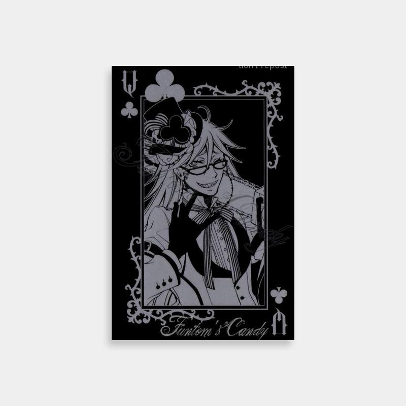 Grell Sutcliff Black Butler Sketch Poster - Top Hat Art