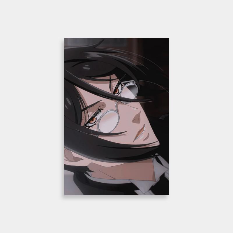 Sebastian Michaelis Black Butler Poster - Black Hair & Glasses
