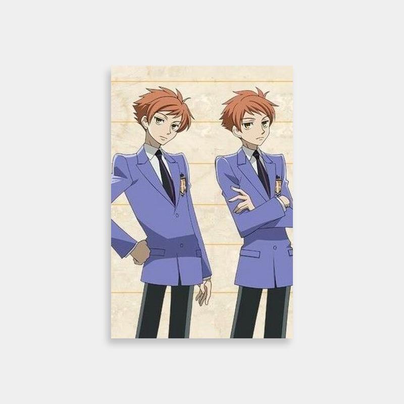 Hikaru Hitachiin Ouran Host Club Blue Suit Anime Poster