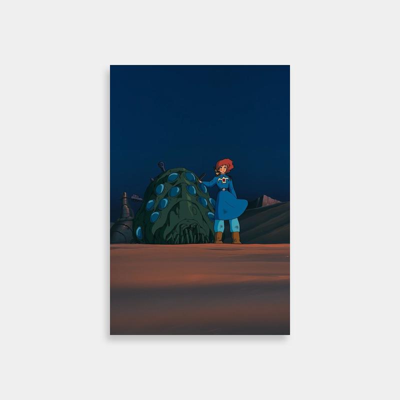 Nausicaa Desert Scene Poster - Studio Ghibli Art