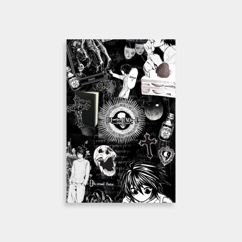 L Lawliet Death Note Anime Poster - Aesthetic Wall Art