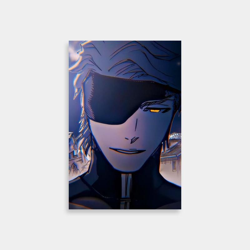 Aizen Sosuke Bleach Wall Art - Long Hair & Yellow Eyes