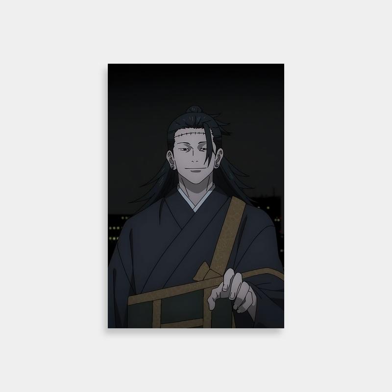 Kenjaku Jujutsu Kaisen Night Scene with Box Poster