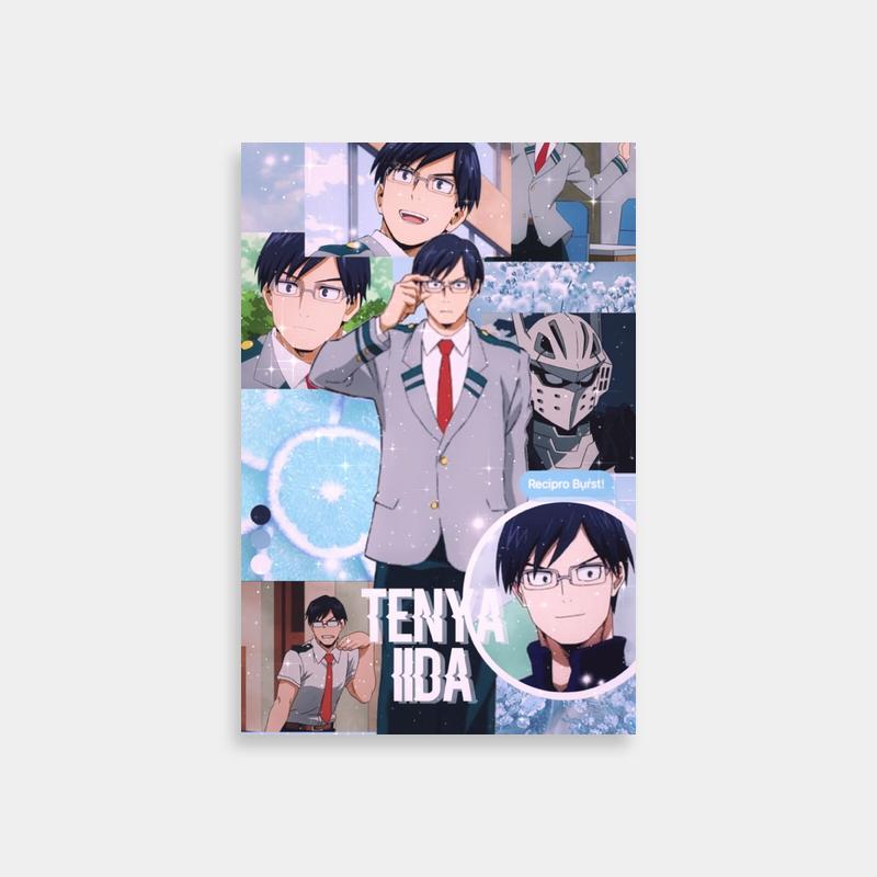 Tenya Iida My Hero Academia Poster - Suit & Glasses Anime Character