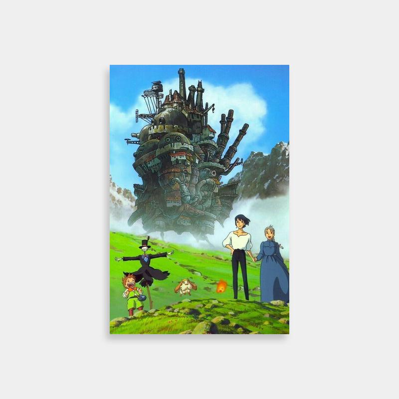 Howl's Moving Castle Floating Castle Art - Calcifer Poster