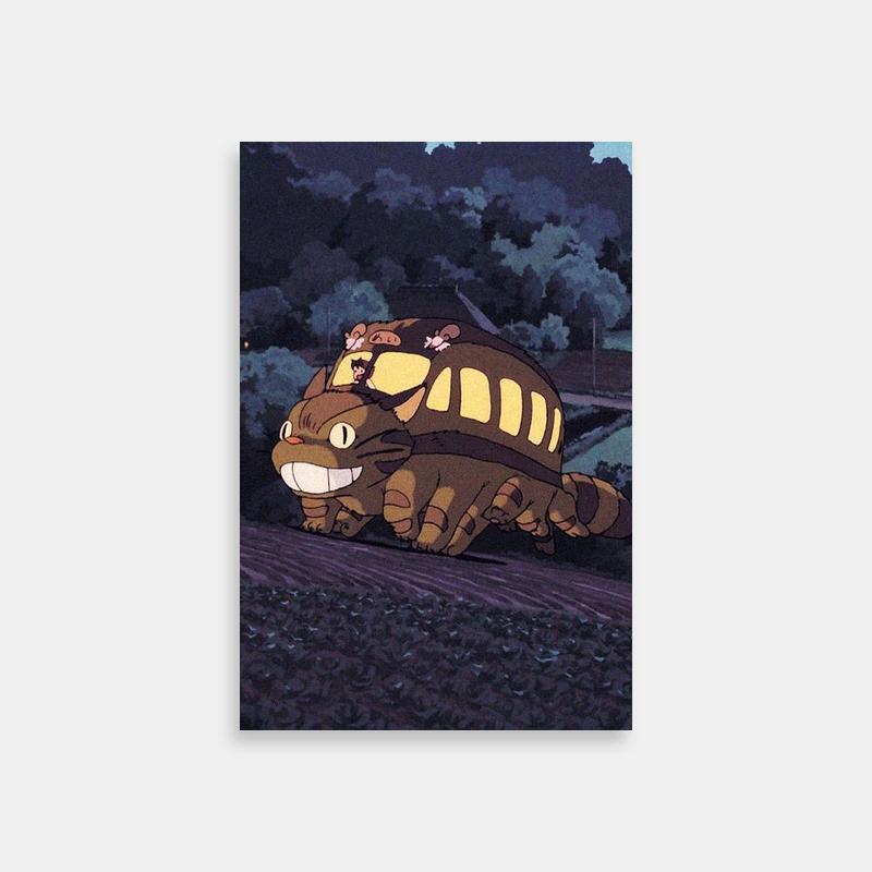 My Neighbor Totoro Catbus Night Ride Poster