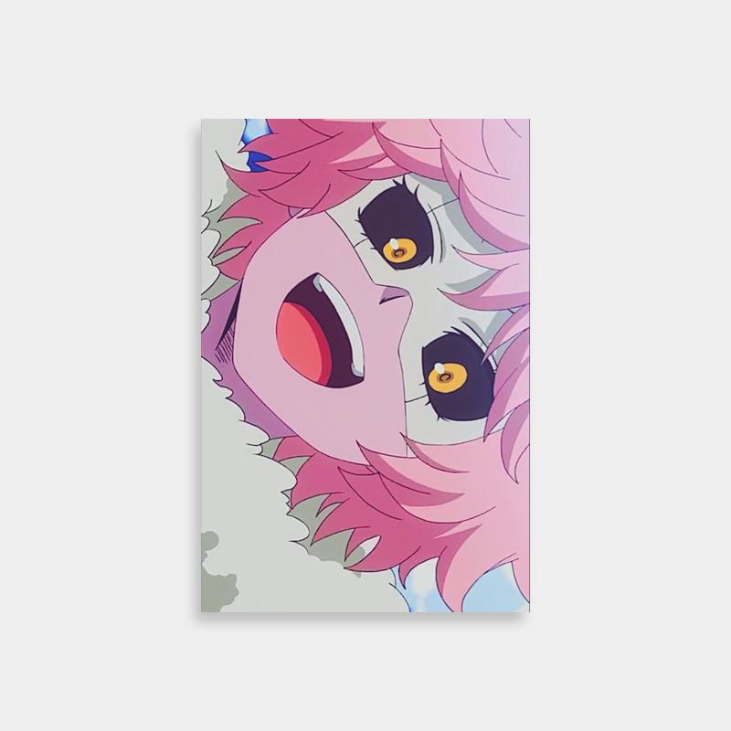 Mina Ashido My Hero Academia Anime Poster - Pink Hair Character Art