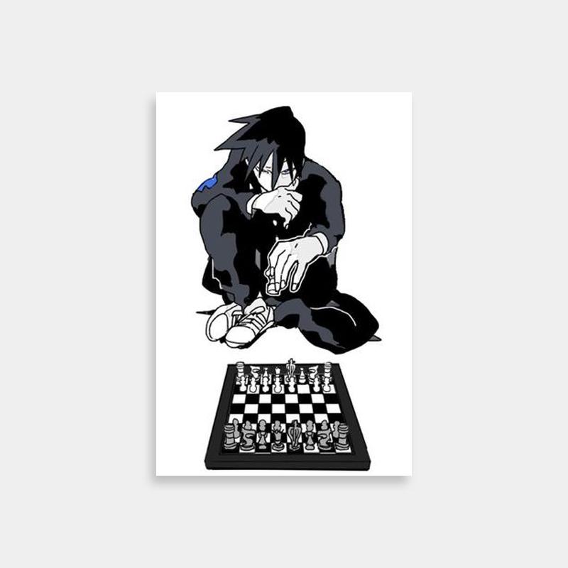 Ritsu Kageyama Mob Psycho 100 Chess Board Anime Poster - Unique Artwork