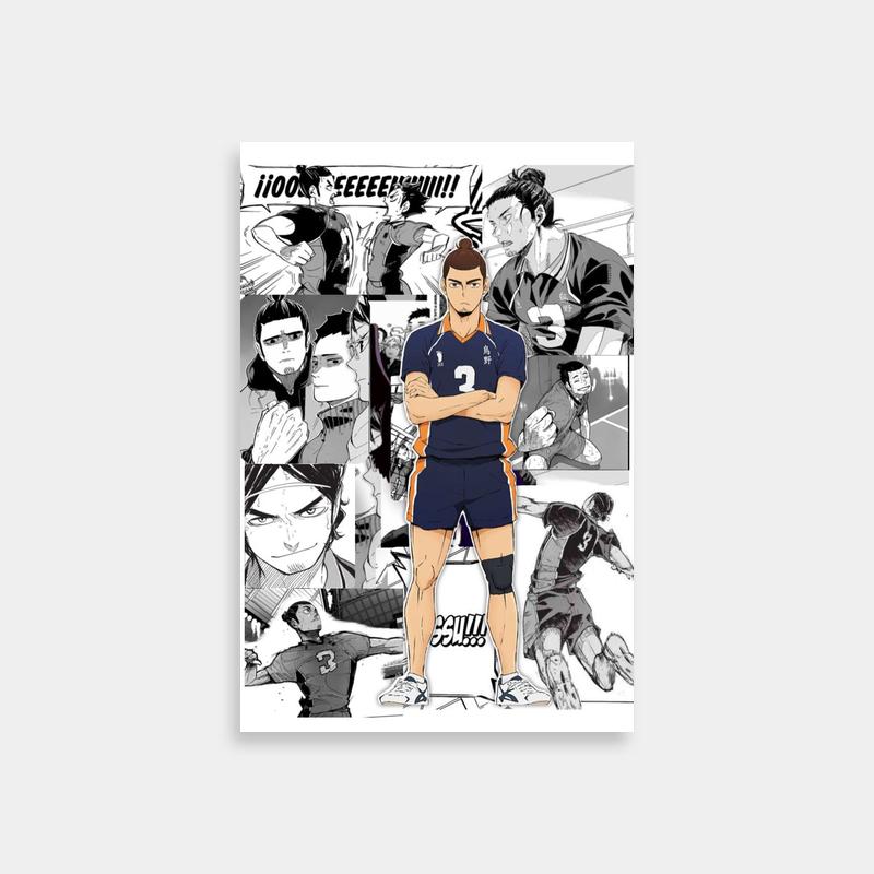 Asahi Azumane Haikyuu Poster - Soccer Player Art