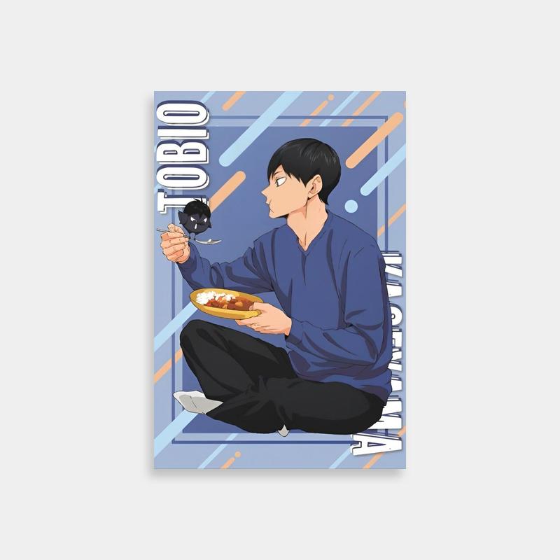 Kageyama Tobio Eating Food Haikyuu Anime Poster