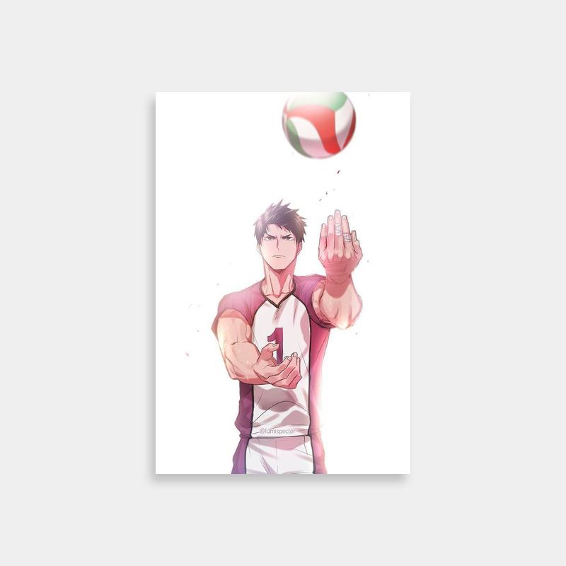 Ushijima Wakatoshi Haikyuu Poster - Anime Wall Art