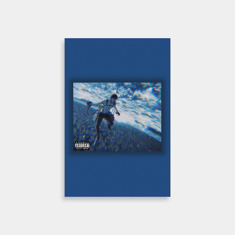 Bertholdt Hoover Attack on Titan Album Cover Art - Man Running Through Water