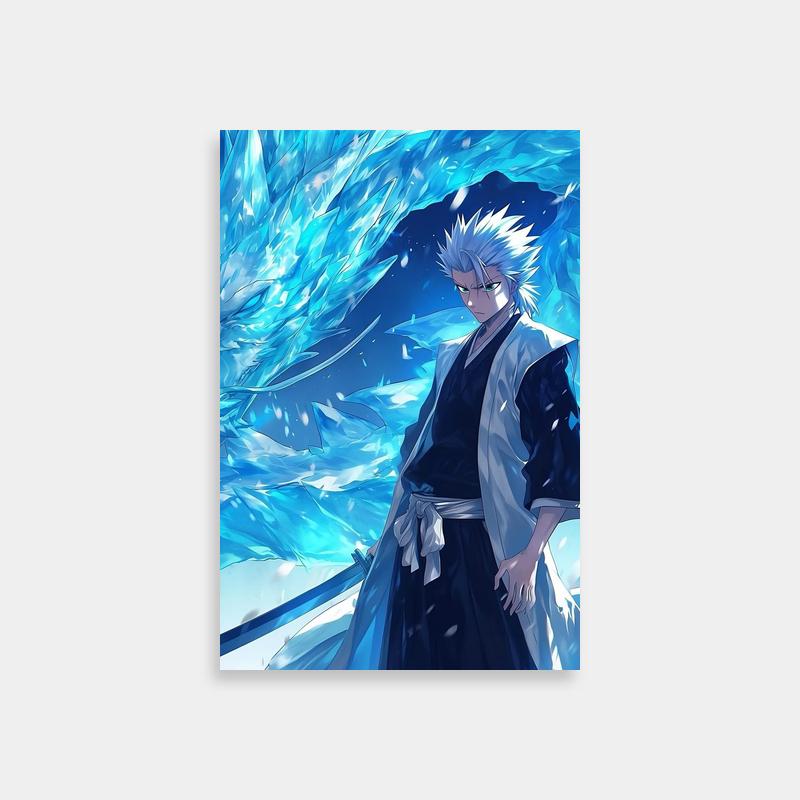 Toshiro Hitsugaya Bleach Ice-Themed Poster - Anime Wall Decor