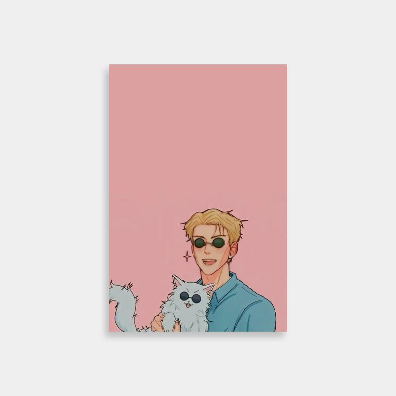 Kento Nanami Jujutsu Kaisen Sunglasses & Cat Poster