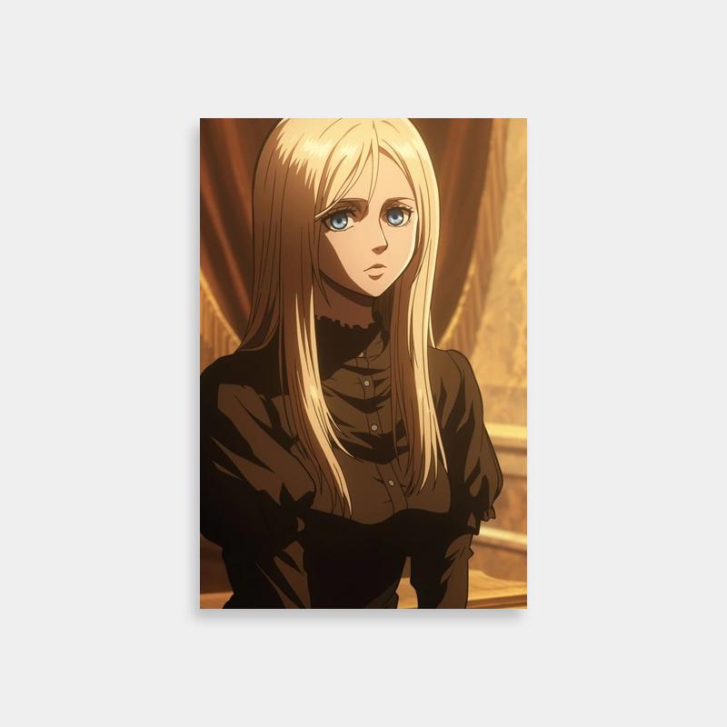 Historia Reiss Attack on Titan Poster - Blonde Anime Character Art