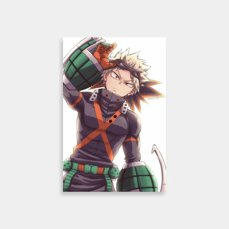 Katsuki Bakugo My Hero Academia Poster - Confident Character Pose