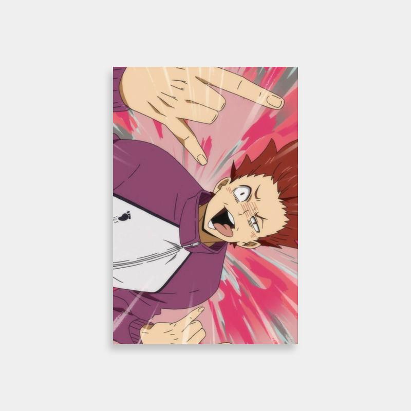Tendou Satori Haikyuu Poster - Anime Character Pointing Hands Wall Art