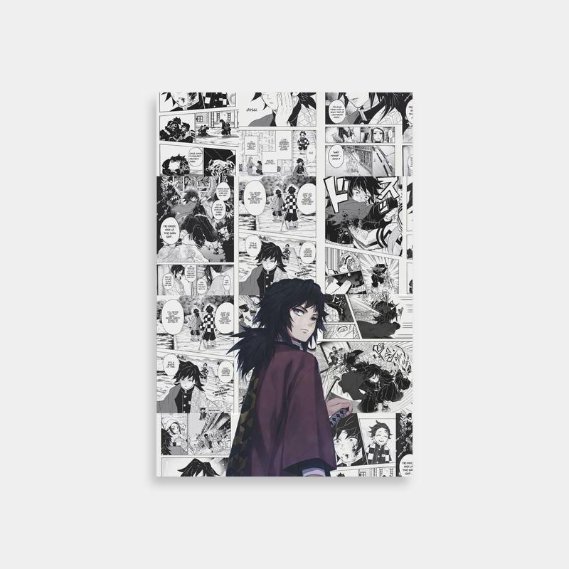 Giyu Tomioka Comic Style - Demon Slayer Poster