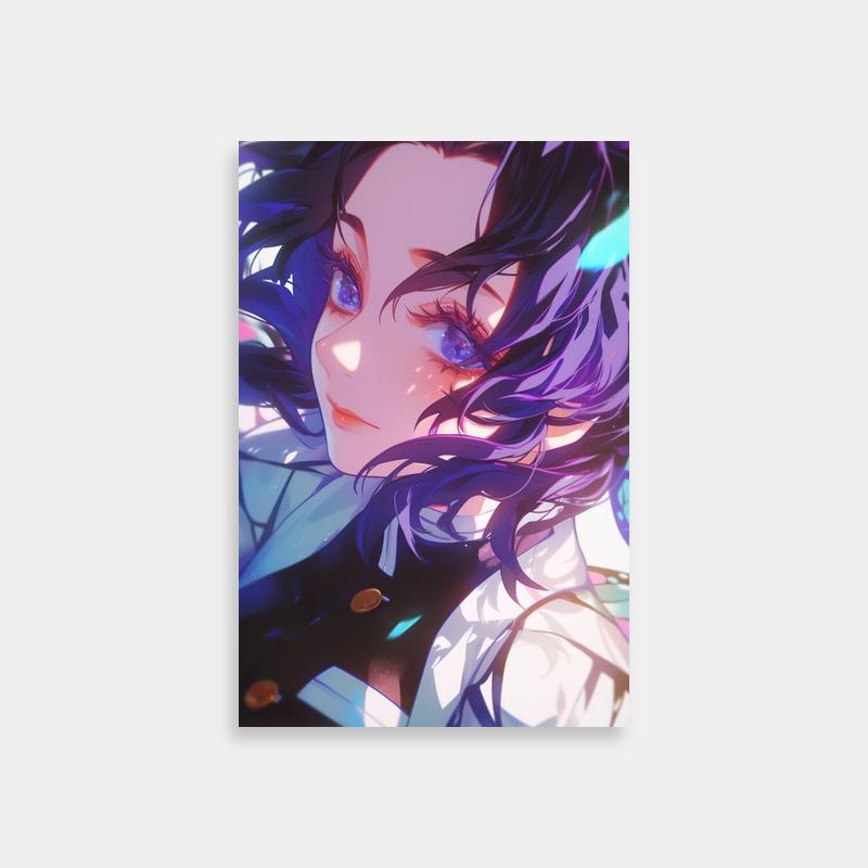 Shinobu Kocho Anime Poster - Purple Haired Demon Slayer Character