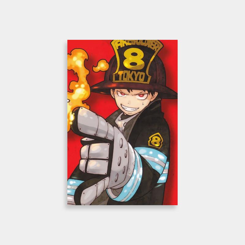 Shinra Kusakabe Fire Force Action Pose Poster