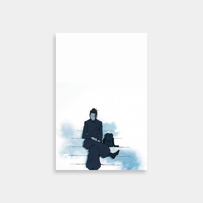 Suguru Geto Jujutsu Kaisen Snowy Bench Poster