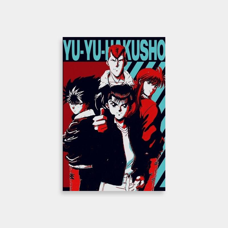 Yusuke Urameshi Yu Yu Hakusho Anime Poster - Classic Character Art