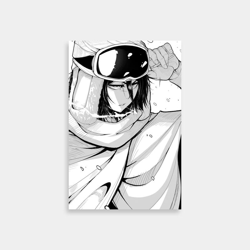 Rukia Kuchiki Bleach Anime Poster - Helmeted Character Art