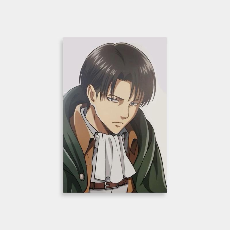 Kenny Ackerman Attack on Titan Poster - Green Jacket & Black Hair
