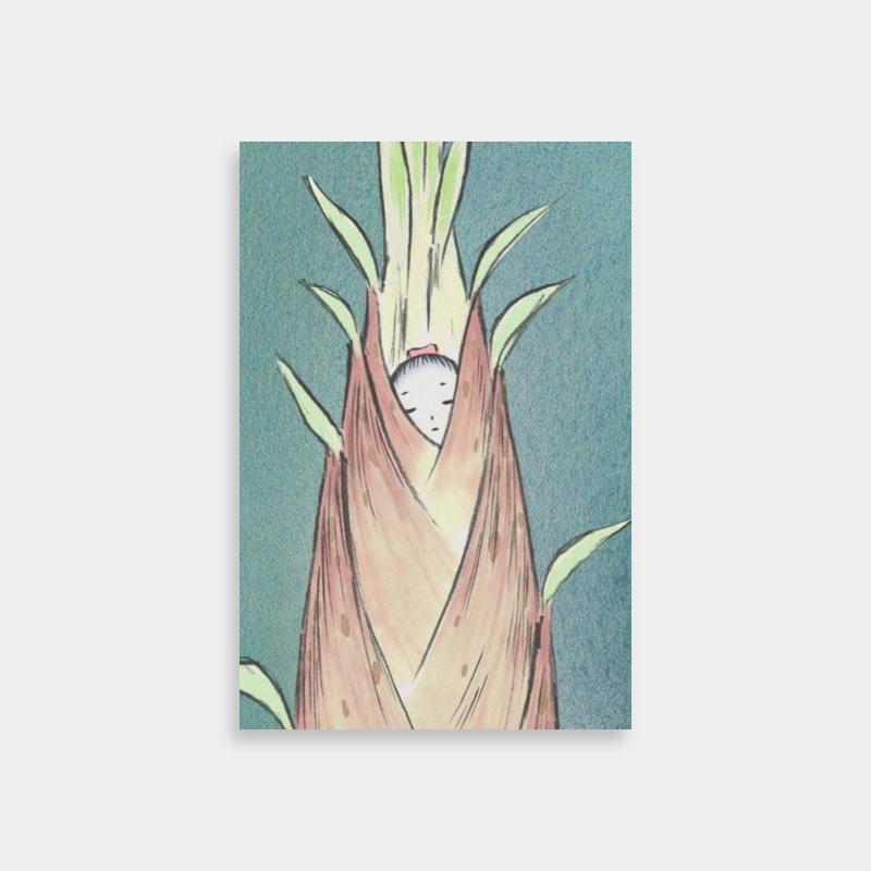 Yubaba Spirited Away Poster - Surreal Plant with Clock Centerpiece