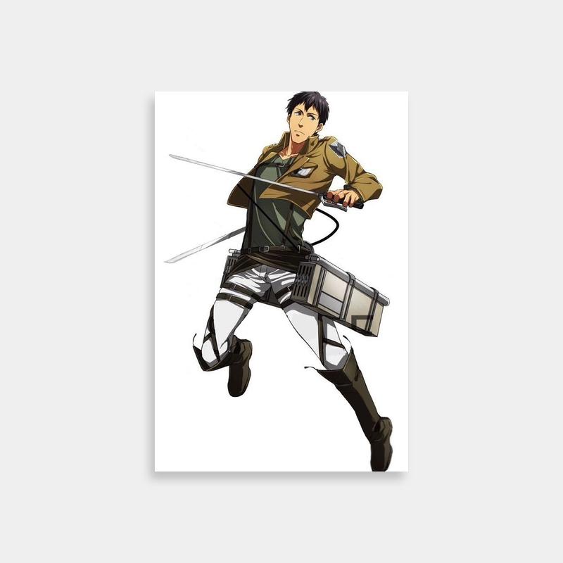 Bertholdt Hoover Attack on Titan Art - Dual Swords Anime Character
