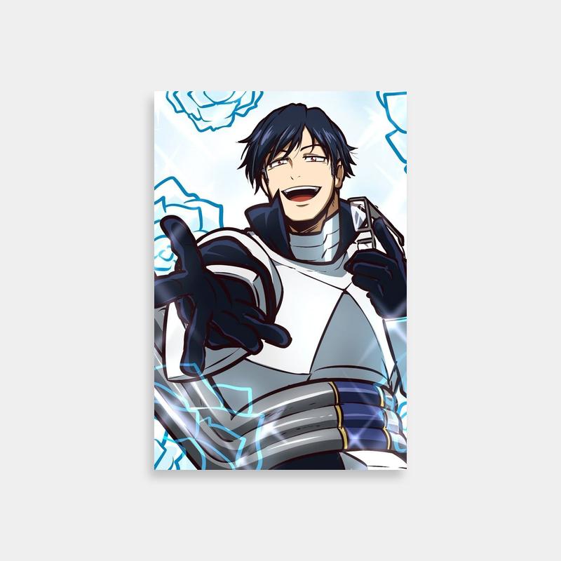 Tenya Iida My Hero Academia Poster - Anime Character Holding Cell 