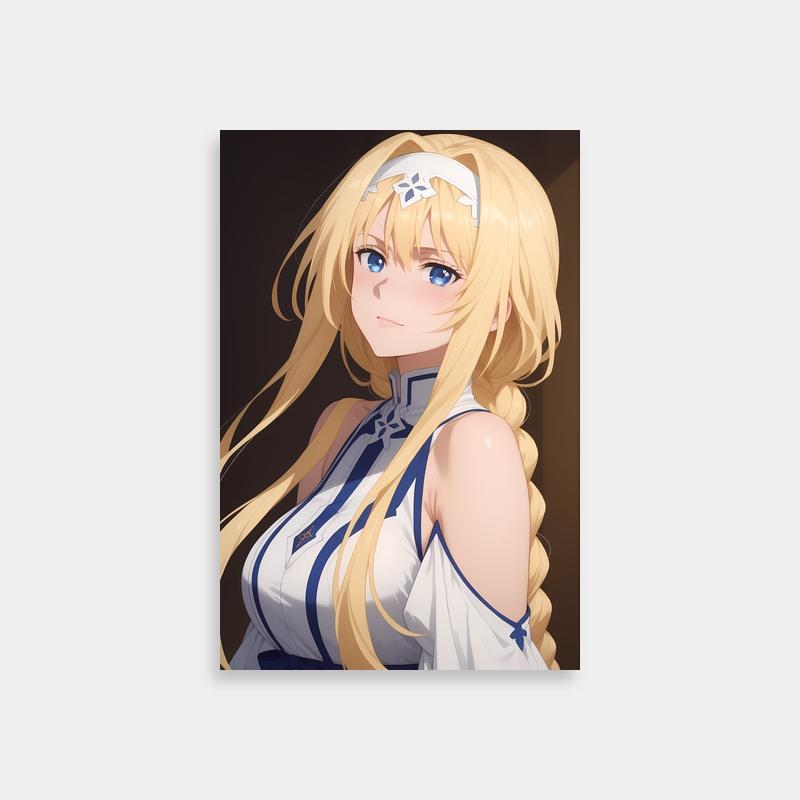 Alice Zuberg with Blue Eyes - Sword Art Online Poster