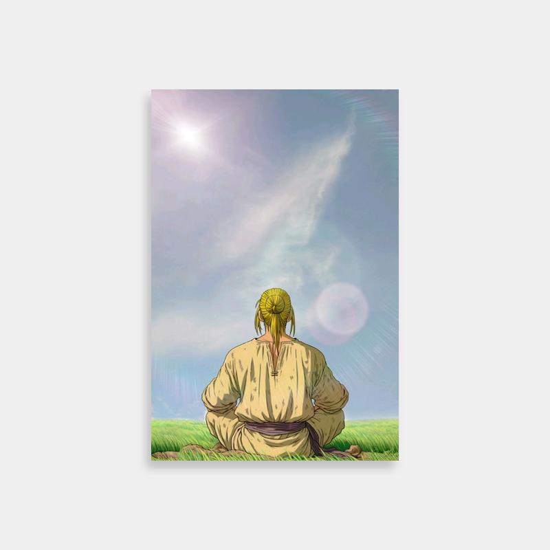 Thorfinn Vinland Saga Poster - Sitting in Green Field