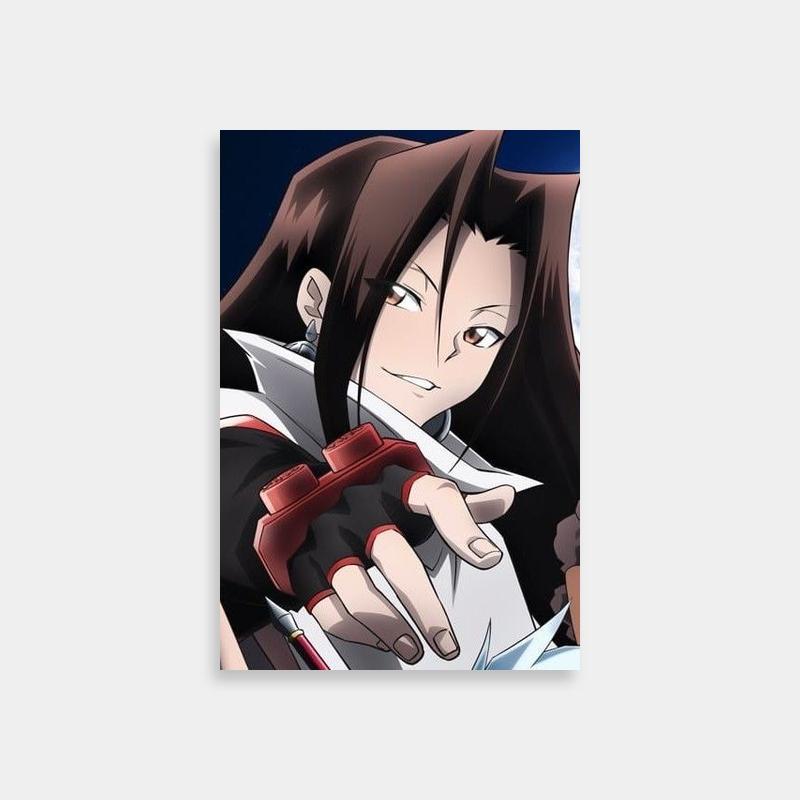 Hao Asakura Shaman King Poster - Knife Wielding Anime Character