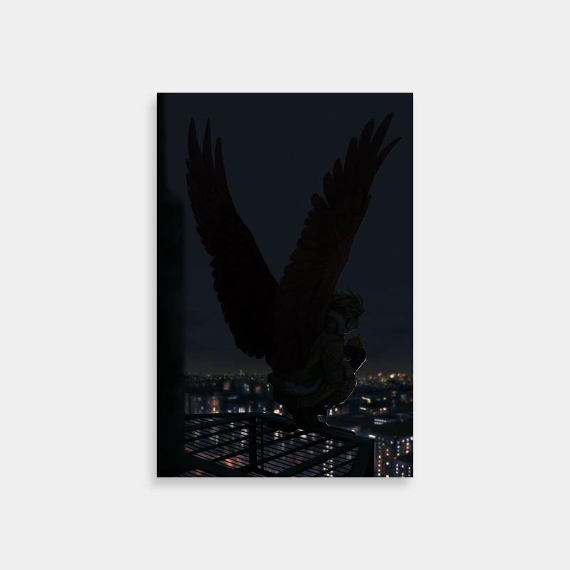 Hawks My Hero Academia Night Flight Poster