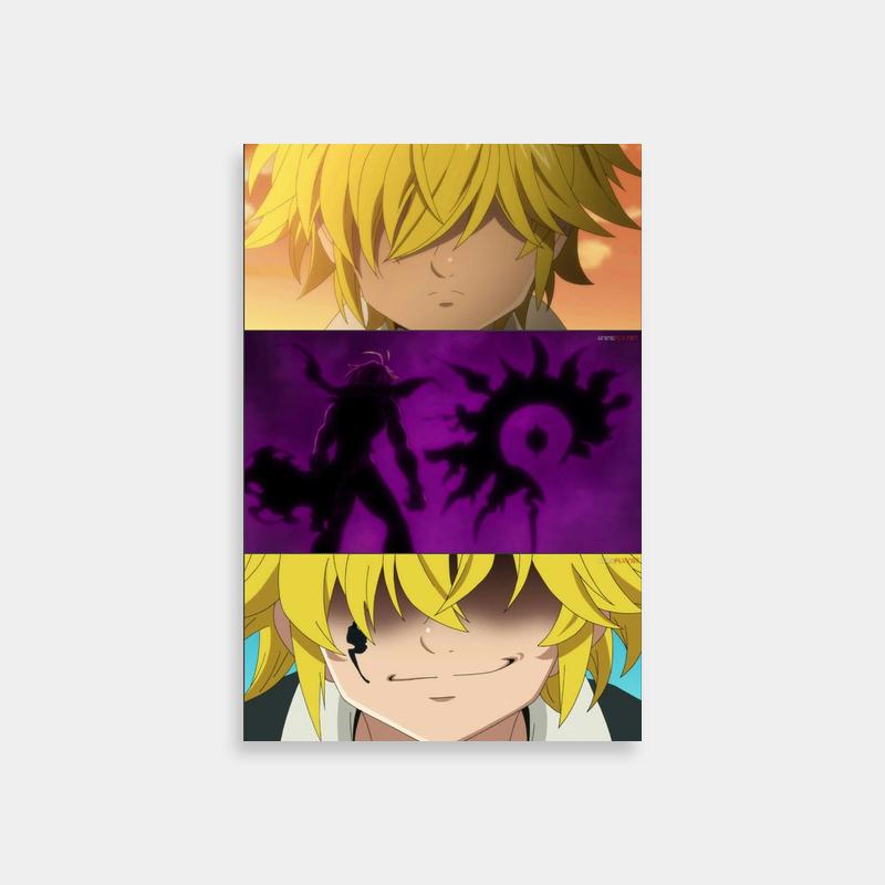 Meliodas and Anime Character Facing Off - Seven Deadly Sins Poster