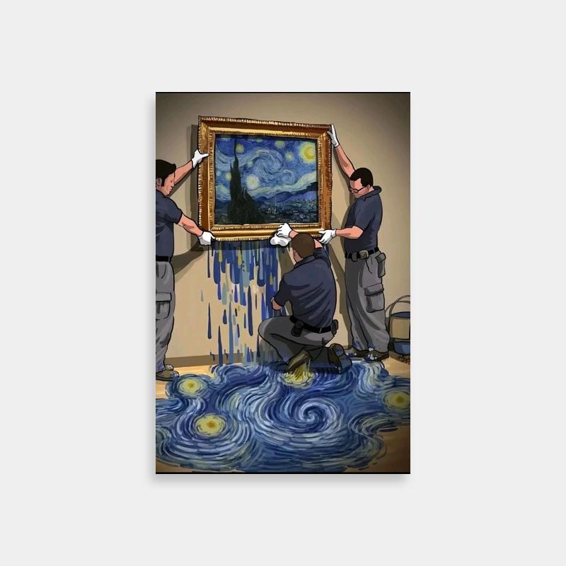 Witch of the Waste Howl's Moving Castle Starry Night Painting