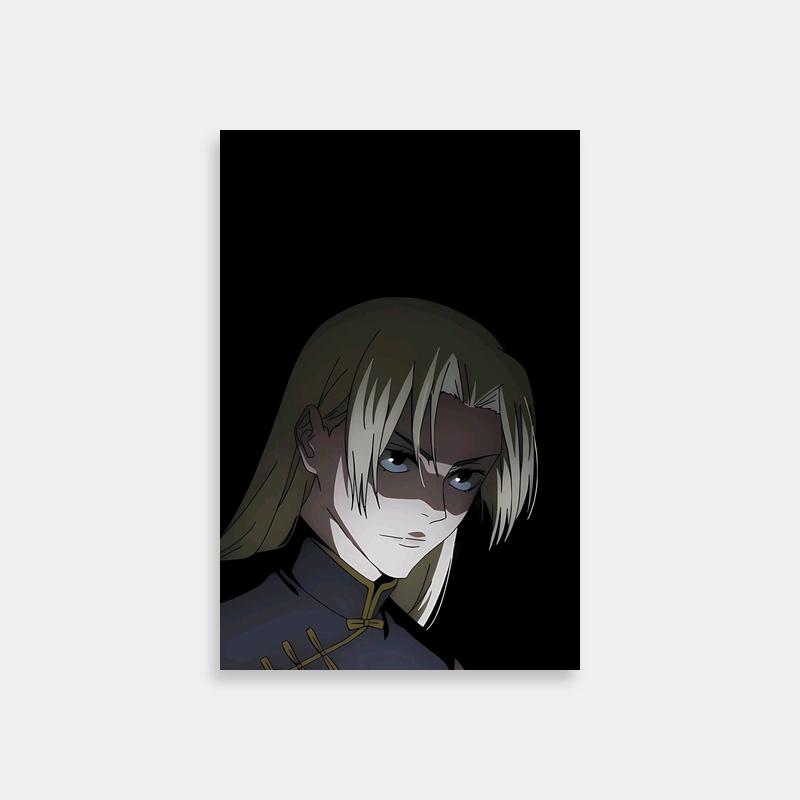 Yuki Tsukumo Jujutsu Kaisen Poster - Blonde Anime Character in Black Outfit