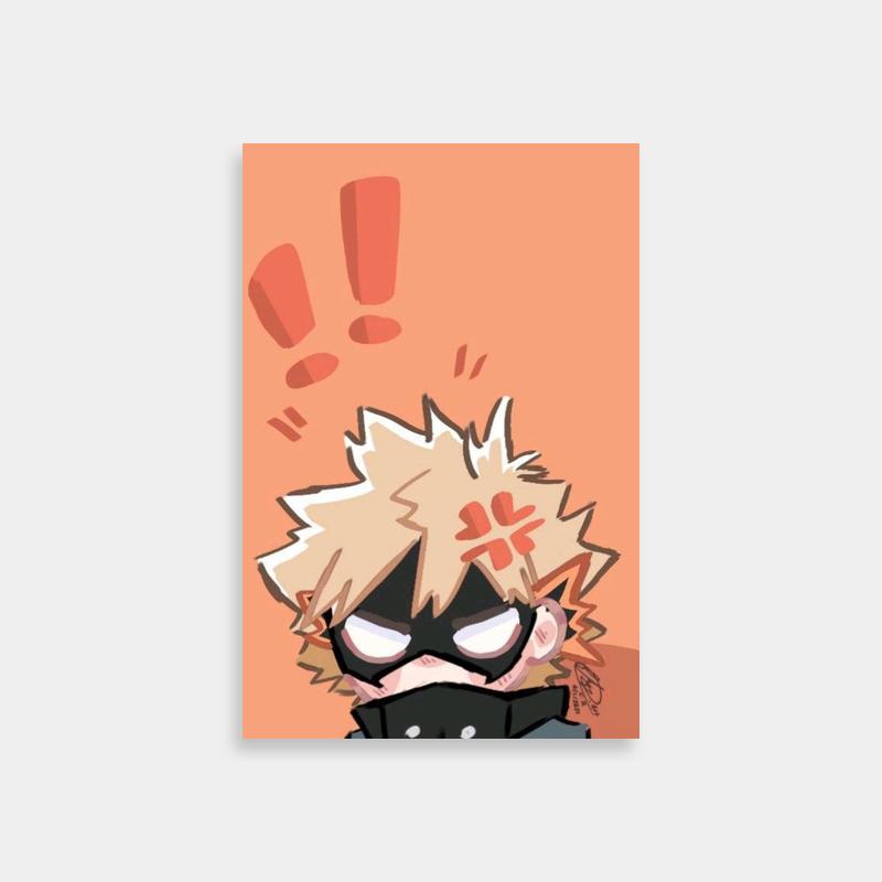 Katsuki Bakugo My Hero Academia Poster - White-Haired Anime Art