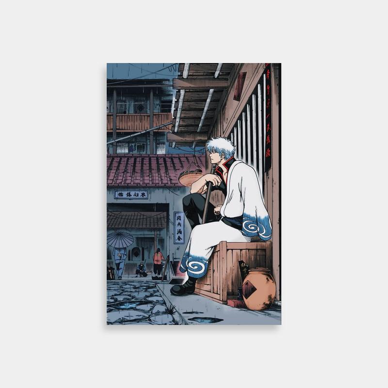 Gintoki Sakata Wall Art - Gintama Character Poster