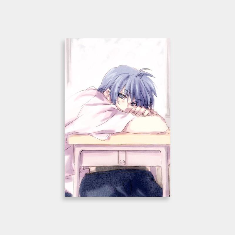 Tomoya Okazaki Clannad Depressed Scene Poster