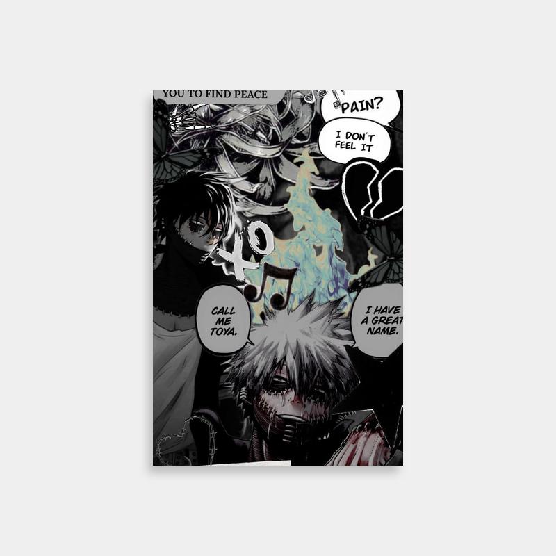 Dabi Anime Scene Poster - My Hero Academia Dialogue Art